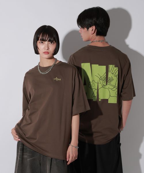 PAGEBOY 【Anui/3サイズ展開】シークレットヤンキーラビットTシャツ ブラウン Anui ページボーイ 583667 and ST アンドエスティ(旧ドットエスティ) PAGEBOY 【Anui/3サイズ展開】シークレットヤンキーラビットTシャツ ブラウン Anui ページボーイ 583667 and ST アンドエスティ(旧ドットエスティ)