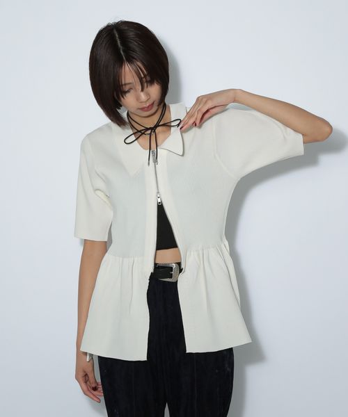 PAGEBOY エリツキペプラムZIPニット オフホワイト FREE ウィメンズインナー ページボーイ 583791 and ST アンドエスティ(旧ドットエスティ) PAGEBOY エリツキペプラムZIPニット オフホワイト FREE ウィメンズインナー ページボーイ 583791 and ST アンドエスティ(旧ドットエスティ)