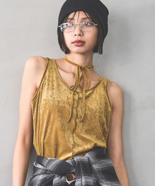 PAGEBOY シアーベロア2WAYタンク イエロー FREE ウィメンズインナー ページボーイ 584691 and ST アンドエスティ(旧ドットエスティ) PAGEBOY シアーベロア2WAYタンク イエロー FREE ウィメンズインナー ページボーイ 584691 and ST アンドエスティ(旧ドットエスティ)