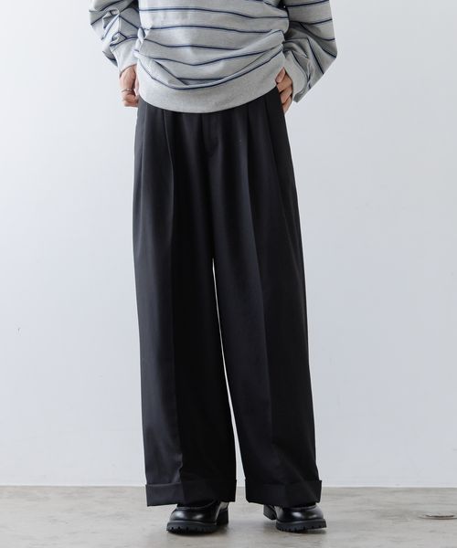PAGEBOY 【PBLIM】ロールアップワイドスラックス ブラック M LIM ページボーイ 587135 and ST アンドエスティ(旧ドットエスティ) PAGEBOY 【PBLIM】ロールアップワイドスラックス ブラック M LIM ページボーイ 587135 and ST アンドエスティ(旧ドットエスティ)