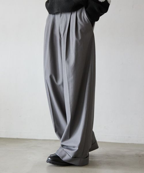 PAGEBOY 【PBLIM】ロールアップワイドスラックス グレー L LIM ページボーイ 587135 and ST アンドエスティ(旧ドットエスティ) PAGEBOY 【PBLIM】ロールアップワイドスラックス グレー L LIM ページボーイ 587135 and ST アンドエスティ(旧ドットエスティ)