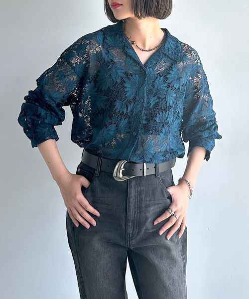 PAGEBOY レースカイキンシャツ(長袖) グリーン FREE ウィメンズインナー ページボーイ 588014 and ST アンドエスティ(旧ドットエスティ) PAGEBOY レースカイキンシャツ(長袖) グリーン FREE ウィメンズインナー ページボーイ 588014 and ST アンドエスティ(旧ドットエスティ)