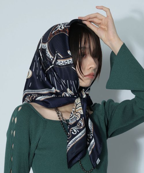 PAGEBOY 90×90 アソートスカーフ ネイビー ウィメンズグッズ ページボーイ 589023 and ST アンドエスティ(旧ドットエスティ) PAGEBOY 90×90 アソートスカーフ ネイビー ウィメンズグッズ ページボーイ 589023 and ST アンドエスティ(旧ドットエスティ)