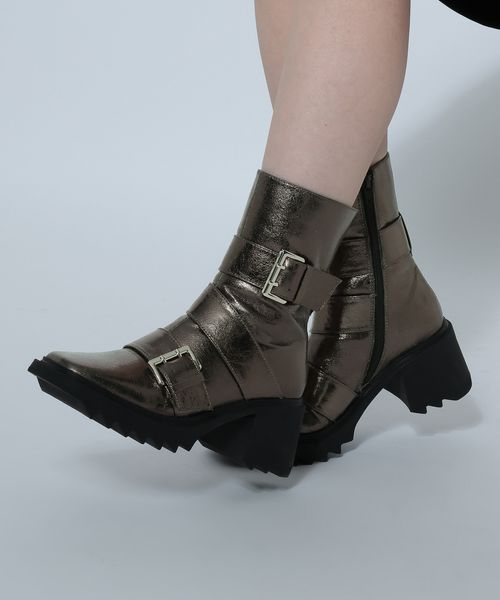 PAGEBOY ハトメシャークソールブーツ ベージュ M ウィメンズグッズ ページボーイ 589055 and ST アンドエスティ（旧ドットエスティ）