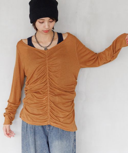 PAGEBOY シャーリングトップス×タンクセット(長袖) イエロー FREE ウィメンズインナー ページボーイ 589545 and ST アンドエスティ(旧ドットエスティ) PAGEBOY シャーリングトップス×タンクセット(長袖) イエロー FREE ウィメンズインナー ページボーイ 589545 and ST アンドエスティ(旧ドットエスティ)