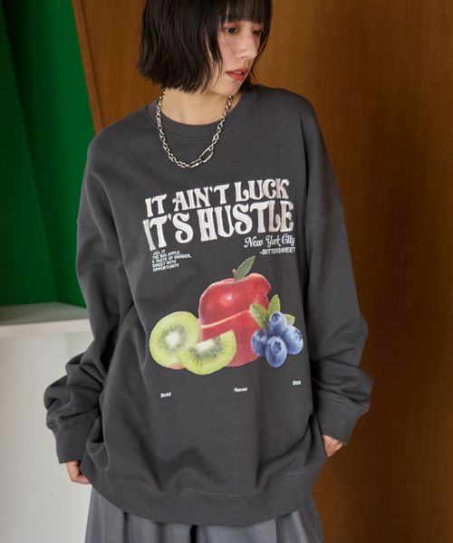 PAGEBOY 【PBLIM/ガチ割20%OFF~11/10(月)11:59】アソートフルーツスウェット チャコールグレー L LIM ページボーイ 601255 and ST アンドエスティ(旧ドットエスティ) PAGEBOY 【PBLIM/ガチ割20%OFF~11/10(月)11:59】アソートフルーツスウェット チャコールグレー L LIM ページボーイ 601255 and ST アンドエスティ(旧ドットエスティ)