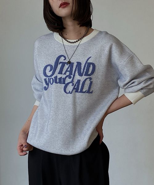 PAGEBOY フェザーロゴプルオーバー オフホワイト FREE ウィメンズインナー ページボーイ 625197 and ST アンドエスティ（旧ドットエスティ）