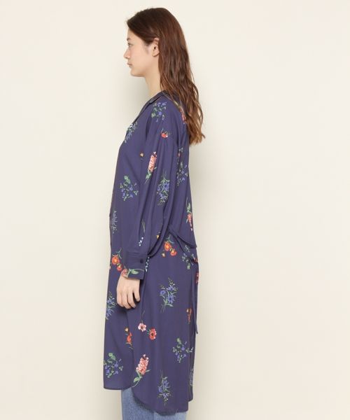 中花柄シャツワンピース 公式 ページボーイ Pageboy 通販