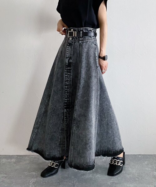 デニムスリットフレアスカート 公式 ページボーイ Pageboy 通販 デニムスリットフレアスカート 公式 ページボーイ Pageboy 通販