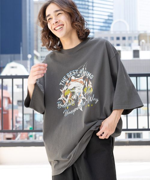 tシャツ Tシャツ PAGEBOYLIM イーグルモチーフルーズT