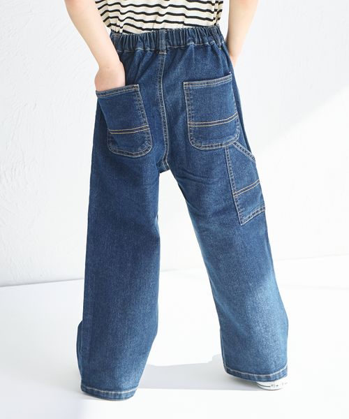 pairmanon ペインター ワイドデニムパンツ ダークブルー ユニセックスボトムス_PM ペアマノン 108781 and ST アンドエスティ(旧ドットエスティ) pairmanon ペインター ワイドデニムパンツ ダークブルー ユニセックスボトムス_PM ペアマノン 108781 and ST アンドエスティ(旧ドットエスティ)