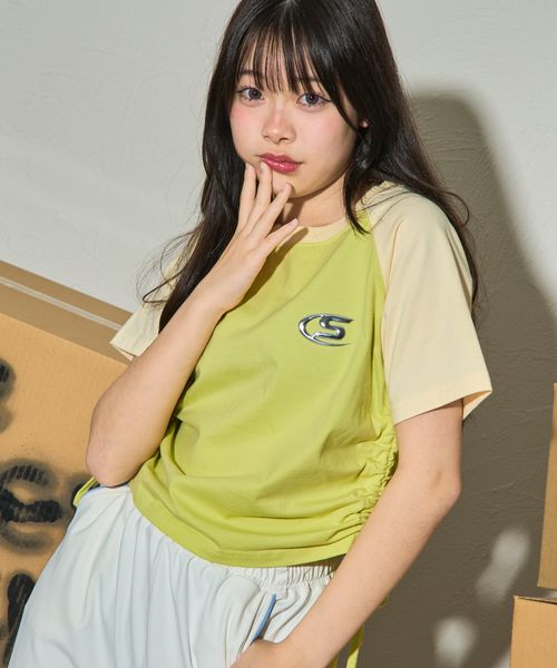 pairmanon 【shrita】サイドドロストミニTシャツ グリーン M Jr_girlsインナー_SR ペアマノン 135424 and ST アンドエスティ(旧ドットエスティ) pairmanon 【shrita】サイドドロストミニTシャツ グリーン M Jr_girlsインナー_SR ペアマノン 135424 and ST アンドエスティ(旧ドットエスティ)