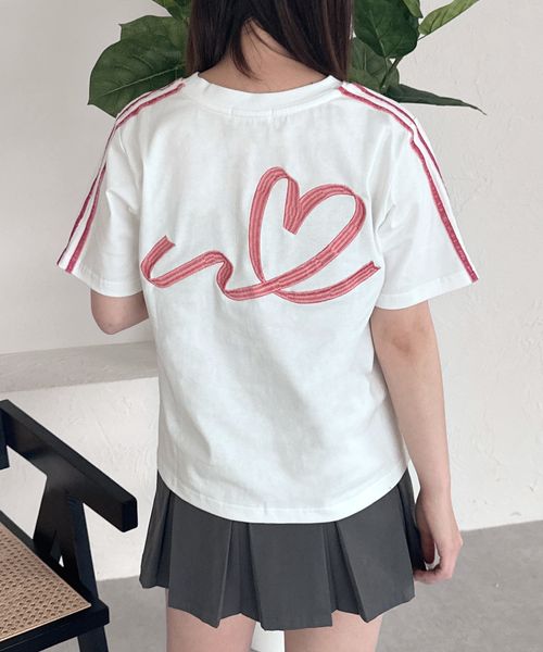 pairmanon 【shrita】サイドラインリボンTシャツ ホワイト M Jr_girlsインナー_SR ペアマノン 139002 and ST アンドエスティ(旧ドットエスティ) pairmanon 【shrita】サイドラインリボンTシャツ ホワイト M Jr_girlsインナー_SR ペアマノン 139002 and ST アンドエスティ(旧ドットエスティ)