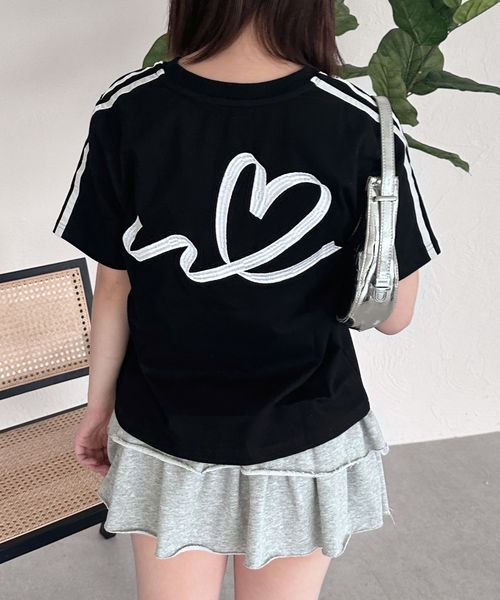pairmanon 【shrita】サイドラインリボンTシャツ ブラック M Jr_girlsインナー_SR ペアマノン 139002 and ST アンドエスティ(旧ドットエスティ) pairmanon 【shrita】サイドラインリボンTシャツ ブラック M Jr_girlsインナー_SR ペアマノン 139002 and ST アンドエスティ(旧ドットエスティ)
