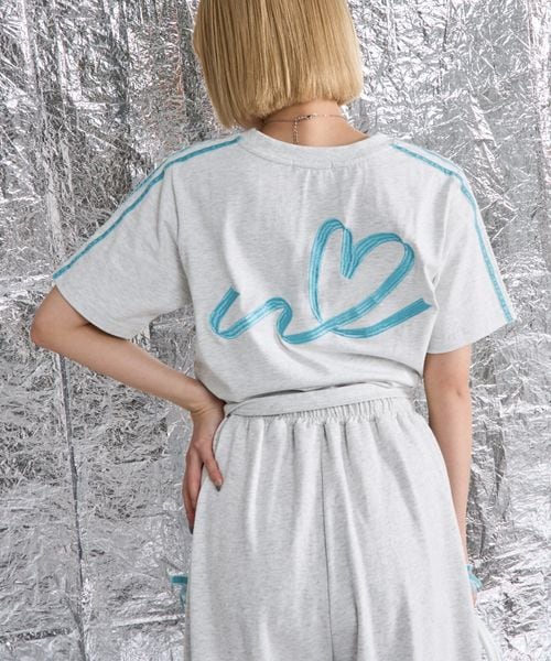 pairmanon 【shrita】サイドラインリボンTシャツ ライトグレー M Jr_girlsインナー_SR ペアマノン 139002 and ST アンドエスティ(旧ドットエスティ) pairmanon 【shrita】サイドラインリボンTシャツ ライトグレー M Jr_girlsインナー_SR ペアマノン 139002 and ST アンドエスティ(旧ドットエスティ)