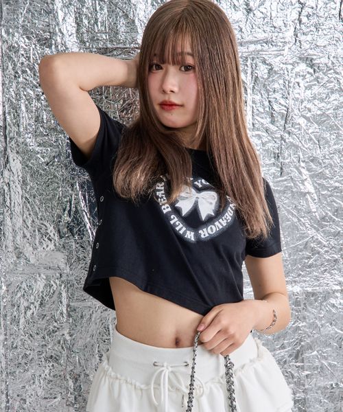 pairmanon 【shrita】サイドボタンリボンプリントT ブラック L Jr_girlsインナー_SR ペアマノン 139277 and ST アンドエスティ(旧ドットエスティ) pairmanon 【shrita】サイドボタンリボンプリントT ブラック L Jr_girlsインナー_SR ペアマノン 139277 and ST アンドエスティ(旧ドットエスティ)