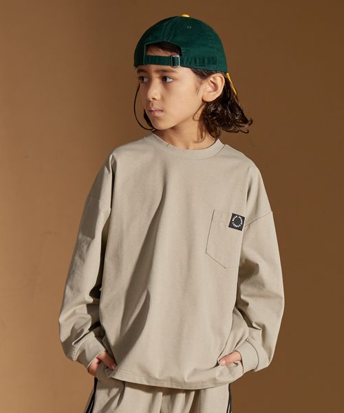 pairmanon 【PAIRMANON STREET】マルチファンクション 吸水速乾 長袖 Tシャツ ライトベージュ ボーイズインナー_PS ペアマノン 140895 and ST アンドエスティ(旧ドットエスティ) pairmanon 【PAIRMANON STREET】マルチファンクション 吸水速乾 長袖 Tシャツ ライトベージュ ボーイズインナー_PS ペアマノン 140895 and ST アンドエスティ(旧ドットエスティ)