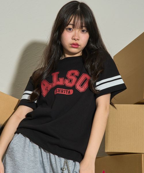 pairmanon 【shrita】カレッジロゴTシャツ ブラック M Jr_girlsインナー_SR ペアマノン 144112 and ST アンドエスティ(旧ドットエスティ) pairmanon 【shrita】カレッジロゴTシャツ ブラック M Jr_girlsインナー_SR ペアマノン 144112 and ST アンドエスティ(旧ドットエスティ)
