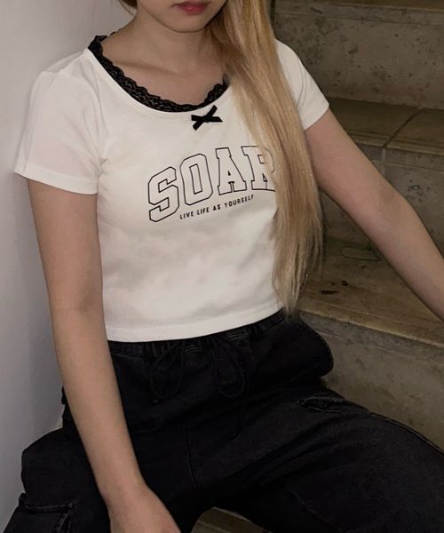 pairmanon 【shrita】襟レースカレッジTシャツ ホワイト S Jr_girlsインナー_SR ペアマノン 146973 and ST アンドエスティ(旧ドットエスティ) pairmanon 【shrita】襟レースカレッジTシャツ ホワイト S Jr_girlsインナー_SR ペアマノン 146973 and ST アンドエスティ(旧ドットエスティ)