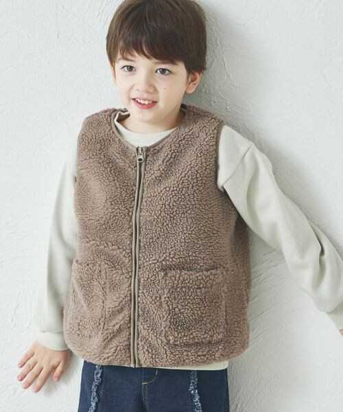☆ハンドメイド☆mannine☆ボアベスト （5ページ目）COMME CA ISM 