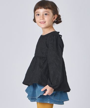 くいのみ　天目　送料込み1219 楽天市場】バックリボン ジャガード花柄ブラウス キッズ服 子供