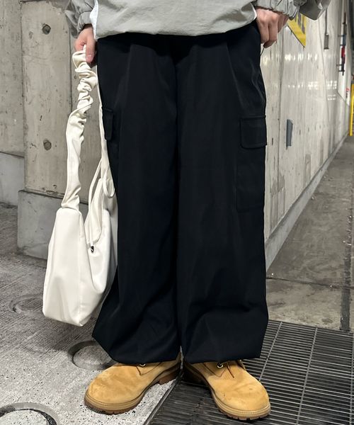 pairmanon 【shrita】ボリュームワイドカーゴPT ブラック S Jr_girlsボトムス_SR ペアマノン 250150 and ST アンドエスティ(旧ドットエスティ) pairmanon 【shrita】ボリュームワイドカーゴPT ブラック S Jr_girlsボトムス_SR ペアマノン 250150 and ST アンドエスティ(旧ドットエスティ)