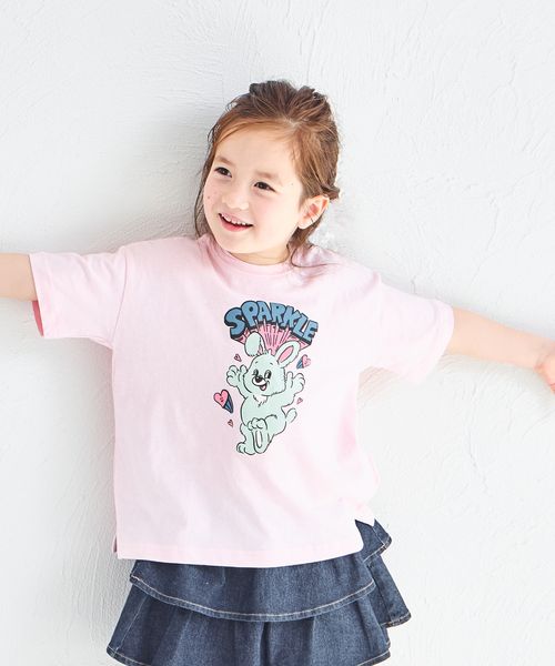 pairmanon 【綿100%】【リンクコーデ】オリジナル ポップ グラフィック 半袖 Tシャツ ピンク ユニセックスインナー_PM ペアマノン 252193 and ST アンドエスティ(旧ドットエスティ) pairmanon 【綿100%】【リンクコーデ】オリジナル ポップ グラフィック 半袖 Tシャツ ピンク ユニセックスインナー_PM ペアマノン 252193 and ST アンドエスティ(旧ドットエスティ)