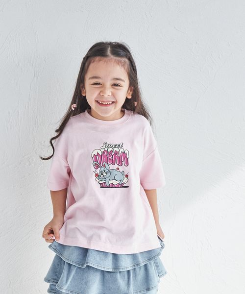 pairmanon 【新色追加】【綿100%】【リンクコーデ】オリジナル カジュアル グラフィック Tシャツ ピンク ユニセックスインナー_PM ペアマノン 252207 and ST アンドエスティ(旧ドットエスティ) pairmanon 【新色追加】【綿100%】【リンクコーデ】オリジナル カジュアル グラフィック Tシャツ ピンク ユニセックスインナー_PM ペアマノン 252207 and ST アンドエスティ(旧ドットエスティ)