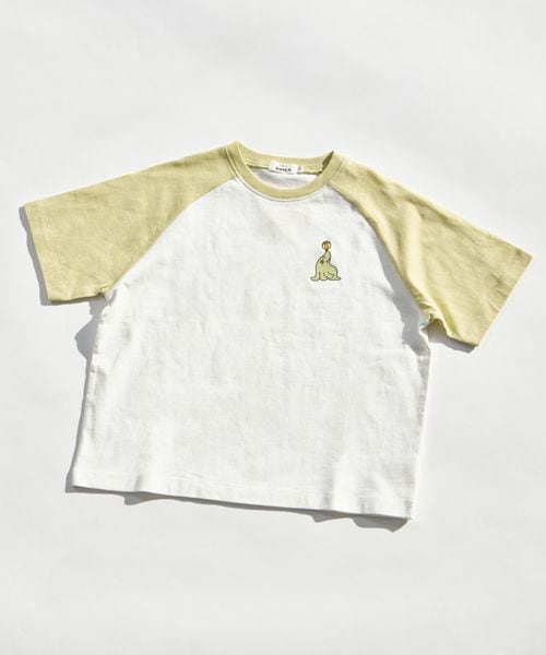 pairmanon 【綿100%】オリジナルプリント 配色ラグランTシャツ グリーン ユニセックスインナー_PM ペアマノン 252229 and ST アンドエスティ(旧ドットエスティ) pairmanon 【綿100%】オリジナルプリント 配色ラグランTシャツ グリーン ユニセックスインナー_PM ペアマノン 252229 and ST アンドエスティ(旧ドットエスティ)