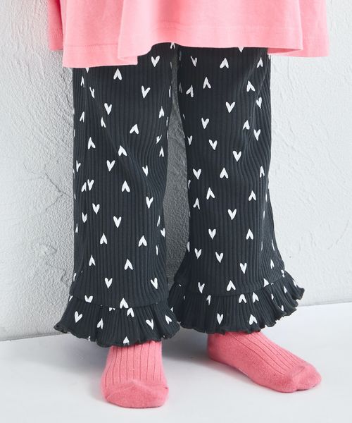 pairmanon 【新色追加】【リブコットン100】リブ素材 裾フリル フレアパンツ チャコールグレー ユニセックスボトムス_PM ペアマノン 252757 and ST アンドエスティ(旧ドットエスティ) pairmanon 【新色追加】【リブコットン100】リブ素材 裾フリル フレアパンツ チャコールグレー ユニセックスボトムス_PM ペアマノン 252757 and ST アンドエスティ(旧ドットエスティ)