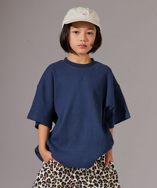 pairmanon 【PAIRMANON STREET】ワッフル ガゼット クレイジー 半袖 Tシャツ ネイビー ボーイズインナー_PS ペアマノン 253428 and ST アンドエスティ(旧ドットエスティ) pairmanon 【PAIRMANON STREET】ワッフル ガゼット クレイジー 半袖 Tシャツ ネイビー ボーイズインナー_PS ペアマノン 253428 and ST アンドエスティ(旧ドットエスティ)