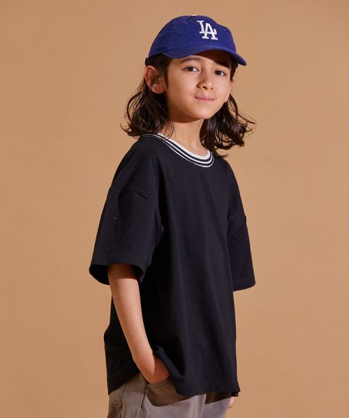pairmanon 【PAIRMANON STREET】リブ ライン 半袖 Tシャツ ブラック ボーイズインナー_PS ペアマノン 282516 and ST アンドエスティ(旧ドットエスティ) pairmanon 【PAIRMANON STREET】リブ ライン 半袖 Tシャツ ブラック ボーイズインナー_PS ペアマノン 282516 and ST アンドエスティ(旧ドットエスティ)