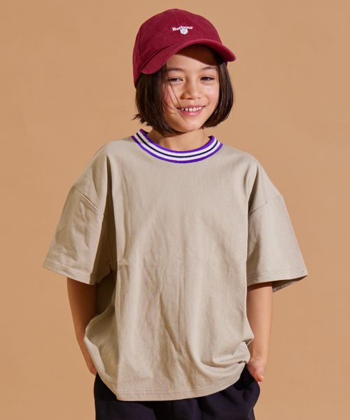 pairmanon 【PAIRMANON STREET】リブ ライン 半袖 Tシャツ ライトベージュ ボーイズインナー_PS ペアマノン 282516 and ST アンドエスティ(旧ドットエスティ) pairmanon 【PAIRMANON STREET】リブ ライン 半袖 Tシャツ ライトベージュ ボーイズインナー_PS ペアマノン 282516 and ST アンドエスティ(旧ドットエスティ)