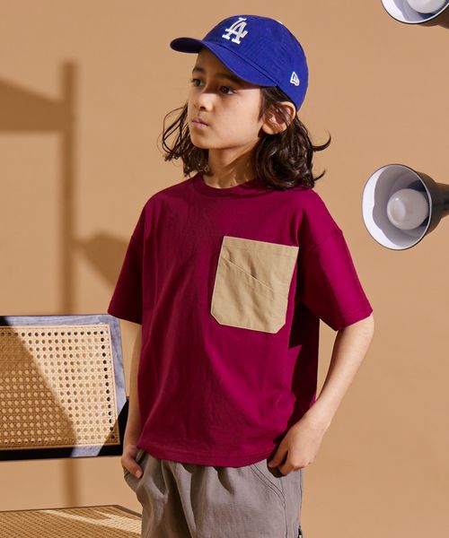 pairmanon 【PAIRMANON STREET】胸元 ポケット 半袖 Tシャツ パープル ボーイズインナー_PS ペアマノン 282520 and ST アンドエスティ(旧ドットエスティ) pairmanon 【PAIRMANON STREET】胸元 ポケット 半袖 Tシャツ パープル ボーイズインナー_PS ペアマノン 282520 and ST アンドエスティ(旧ドットエスティ)