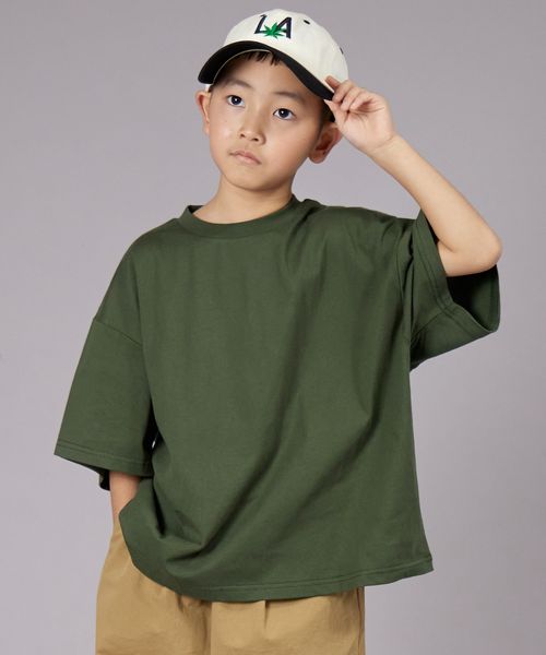 pairmanon 【PAIRMANON STREET】無地 シンプル クレイジー 半袖 Tシャツ/キッズ グリーン ボーイズインナー_PS ペアマノン 282577 and ST アンドエスティ(旧ドットエスティ) pairmanon 【PAIRMANON STREET】無地 シンプル クレイジー 半袖 Tシャツ/キッズ グリーン ボーイズインナー_PS ペアマノン 282577 and ST アンドエスティ(旧ドットエスティ)