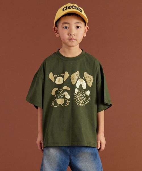 pairmanon 【PAIRMANON STREET】オリジナル ストリート プリント 半袖 Tシャツ グリーン ボーイズインナー_PS ペアマノン 282586 and ST アンドエスティ(旧ドットエスティ) pairmanon 【PAIRMANON STREET】オリジナル ストリート プリント 半袖 Tシャツ グリーン ボーイズインナー_PS ペアマノン 282586 and ST アンドエスティ(旧ドットエスティ)