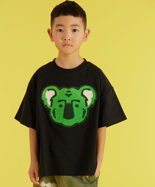 pairmanon 【PAIRMANON STREET】サガラ刺繍 アニマル モチーフ 半袖 Tシャツ コアラ ブラック ボーイズインナー_PS ペアマノン 282600 and ST アンドエスティ(旧ドットエスティ) pairmanon 【PAIRMANON STREET】サガラ刺繍 アニマル モチーフ 半袖 Tシャツ コアラ ブラック ボーイズインナー_PS ペアマノン 282600 and ST アンドエスティ(旧ドットエスティ)