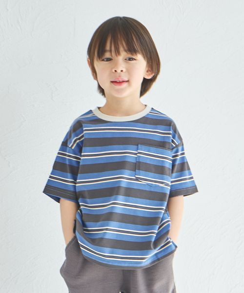 pairmanon 【リンクコーデ】アソート ビッグシルエット 半袖Tシャツ ブルー ユニセックスインナー_PM ペアマノン 286454 and ST アンドエスティ(旧ドットエスティ) pairmanon 【リンクコーデ】アソート ビッグシルエット 半袖Tシャツ ブルー ユニセックスインナー_PM ペアマノン 286454 and ST アンドエスティ(旧ドットエスティ)