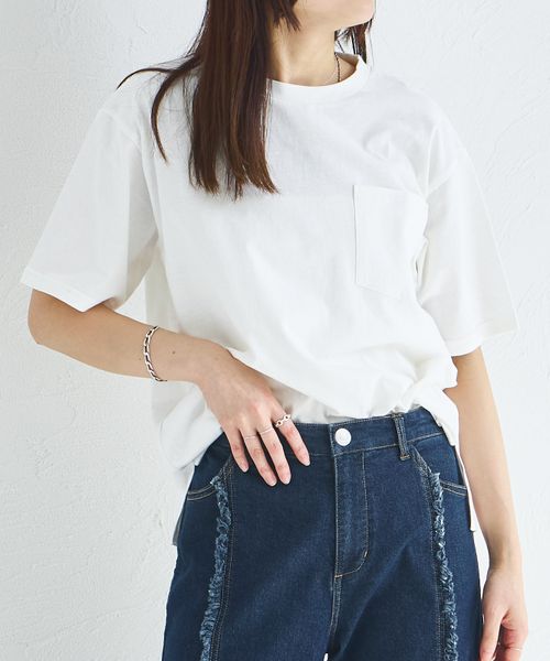 pairmanon 【リンクコーデ】【大人ユニセックス】胸ポケット ビッグシルエット 半袖Tシャツ ホワイト L 大人_PM ペアマノン 286460 and ST アンドエスティ(旧ドットエスティ) pairmanon 【リンクコーデ】【大人ユニセックス】胸ポケット ビッグシルエット 半袖Tシャツ ホワイト L 大人_PM ペアマノン 286460 and ST アンドエスティ(旧ドットエスティ)