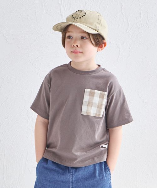 pairmanon 【リンクコーデ】異素材柄ポケット 半袖Tシャツ ベージュ ユニセックスインナー_PM ペアマノン 286503 and ST アンドエスティ(旧ドットエスティ) pairmanon 【リンクコーデ】異素材柄ポケット 半袖Tシャツ ベージュ ユニセックスインナー_PM ペアマノン 286503 and ST アンドエスティ(旧ドットエスティ)