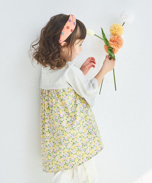 pairmanon バックシャン切り替え ドッキング半袖Tシャツ イエロー ガールズインナー_PM ペアマノン 286509 and ST アンドエスティ(旧ドットエスティ) pairmanon バックシャン切り替え ドッキング半袖Tシャツ イエロー ガールズインナー_PM ペアマノン 286509 and ST アンドエスティ(旧ドットエスティ)