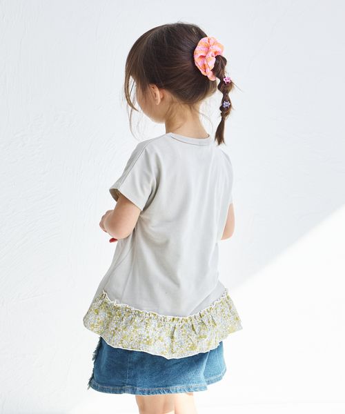 pairmanon バックフリル切り替え 半袖Tシャツ イエロー ガールズインナー_PM ペアマノン 286512 and ST アンドエスティ(旧ドットエスティ) pairmanon バックフリル切り替え 半袖Tシャツ イエロー ガールズインナー_PM ペアマノン 286512 and ST アンドエスティ(旧ドットエスティ)