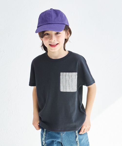 pairmanon 【ふんわりワッフル】ポケット付き半袖Tシャツ ブラック ユニセックスインナー_PM ペアマノン 286547 and ST アンドエスティ(旧ドットエスティ) pairmanon 【ふんわりワッフル】ポケット付き半袖Tシャツ ブラック ユニセックスインナー_PM ペアマノン 286547 and ST アンドエスティ(旧ドットエスティ)