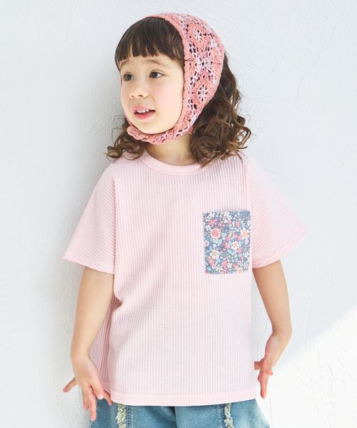 pairmanon 【ふんわりワッフル】ポケット付き半袖Tシャツ ピンク ユニセックスインナー_PM ペアマノン 286547 and ST アンドエスティ(旧ドットエスティ) pairmanon 【ふんわりワッフル】ポケット付き半袖Tシャツ ピンク ユニセックスインナー_PM ペアマノン 286547 and ST アンドエスティ(旧ドットエスティ)