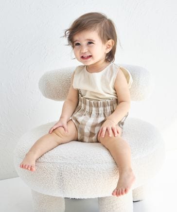 BABYTRIANA フリルノースリーブブルマセットアップ12-24m