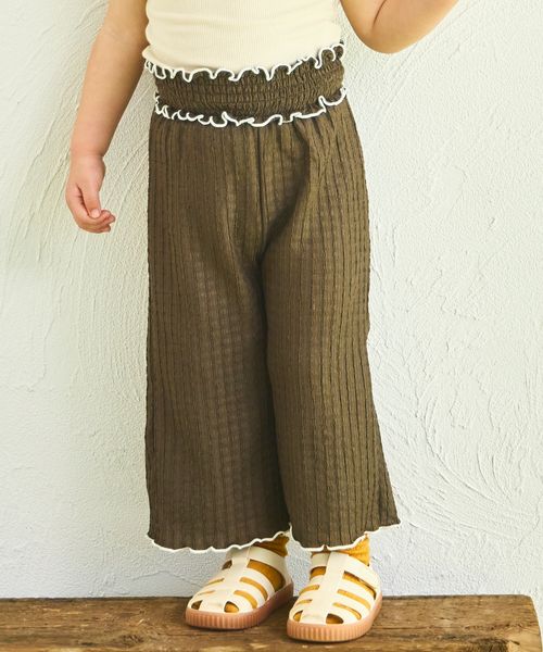 pairmanon 【sea and shells by pairmanon】シボ素材 メロー ワイドパンツ ライトベージュ ユニセックスボトムス_PM ペアマノン 318482 and ST アンドエスティ(旧ドットエスティ) pairmanon 【sea and shells by pairmanon】シボ素材 メロー ワイドパンツ ライトベージュ ユニセックスボトムス_PM ペアマノン 318482 and ST アンドエスティ(旧ドットエスティ)