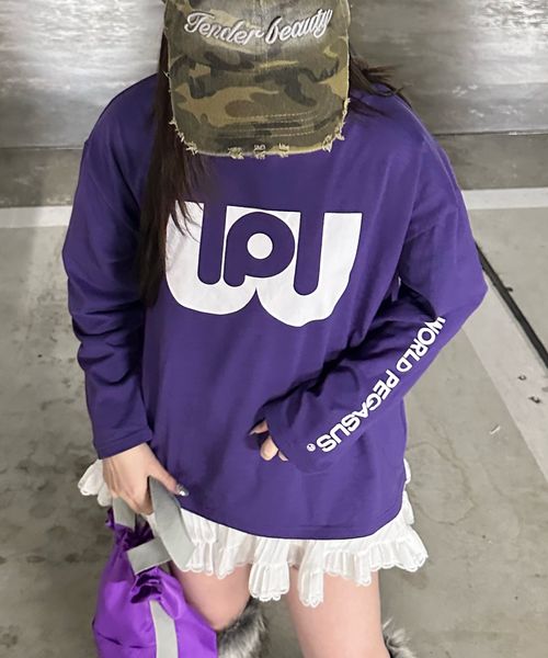 pairmanon 【shrita】【ワールドペガサス×SHRITAコラボ】 ロングスリーブTシャツ ロンT パープル S Jr_girlsインナー_SR ペアマノン 319824 and ST アンドエスティ(旧ドットエスティ) pairmanon 【shrita】【ワールドペガサス×SHRITAコラボ】 ロングスリーブTシャツ ロンT パープル S Jr_girlsインナー_SR ペアマノン 319824 and ST アンドエスティ(旧ドットエスティ)