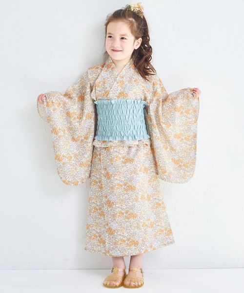 pairmanon 【限定カラーあり】【簡単着付け】【リンクコーデ】2WAYガールズ浴衣 イエロー ガールズグッズ_PM ペアマノン 322951 and ST アンドエスティ(旧ドットエスティ) pairmanon 【限定カラーあり】【簡単着付け】【リンクコーデ】2WAYガールズ浴衣 イエロー ガールズグッズ_PM ペアマノン 322951 and ST アンドエスティ(旧ドットエスティ)
