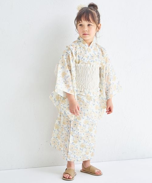 pairmanon 【簡単着付け】【リンクコーデ】2WAYガールズ浴衣 イエロー ガールズグッズ_PM ペアマノン 322951 and ST アンドエスティ(旧ドットエスティ) pairmanon 【簡単着付け】【リンクコーデ】2WAYガールズ浴衣 イエロー ガールズグッズ_PM ペアマノン 322951 and ST アンドエスティ(旧ドットエスティ)