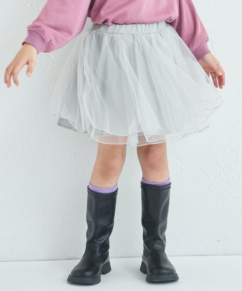 pairmanon インナーパンツドッキング チュールスカッツ ライトグレー ガールズボトムス_PM ペアマノン 325950 and ST アンドエスティ(旧ドットエスティ) pairmanon インナーパンツドッキング チュールスカッツ ライトグレー ガールズボトムス_PM ペアマノン 325950 and ST アンドエスティ(旧ドットエスティ)
